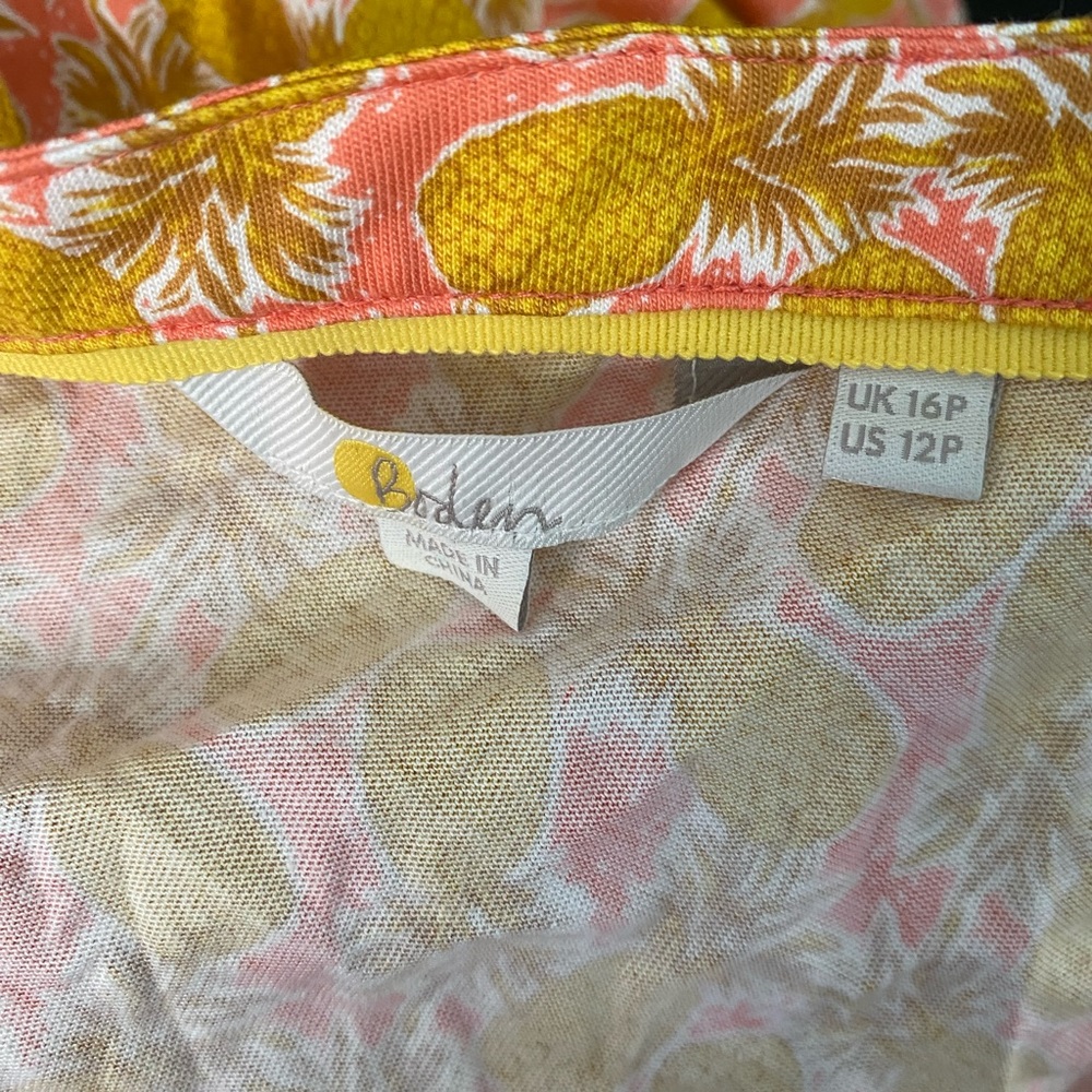 Boden pineapple cluster brioche dress 12P - Picture 6 of 6